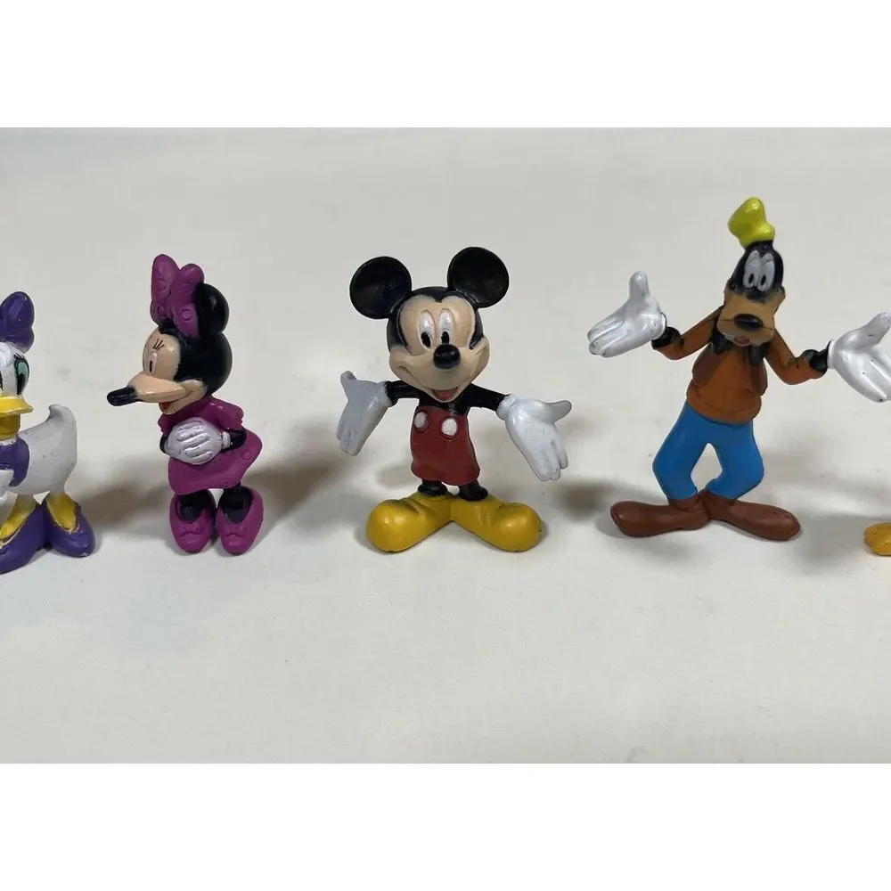 Disney Figures Mickey Minnie‎ Donald Daisy Pluto Toy Cake Topper Lot Collectible